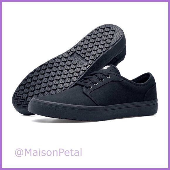 Slip-Resistant Work Sneakers with Water-Resistant Canvas Upper